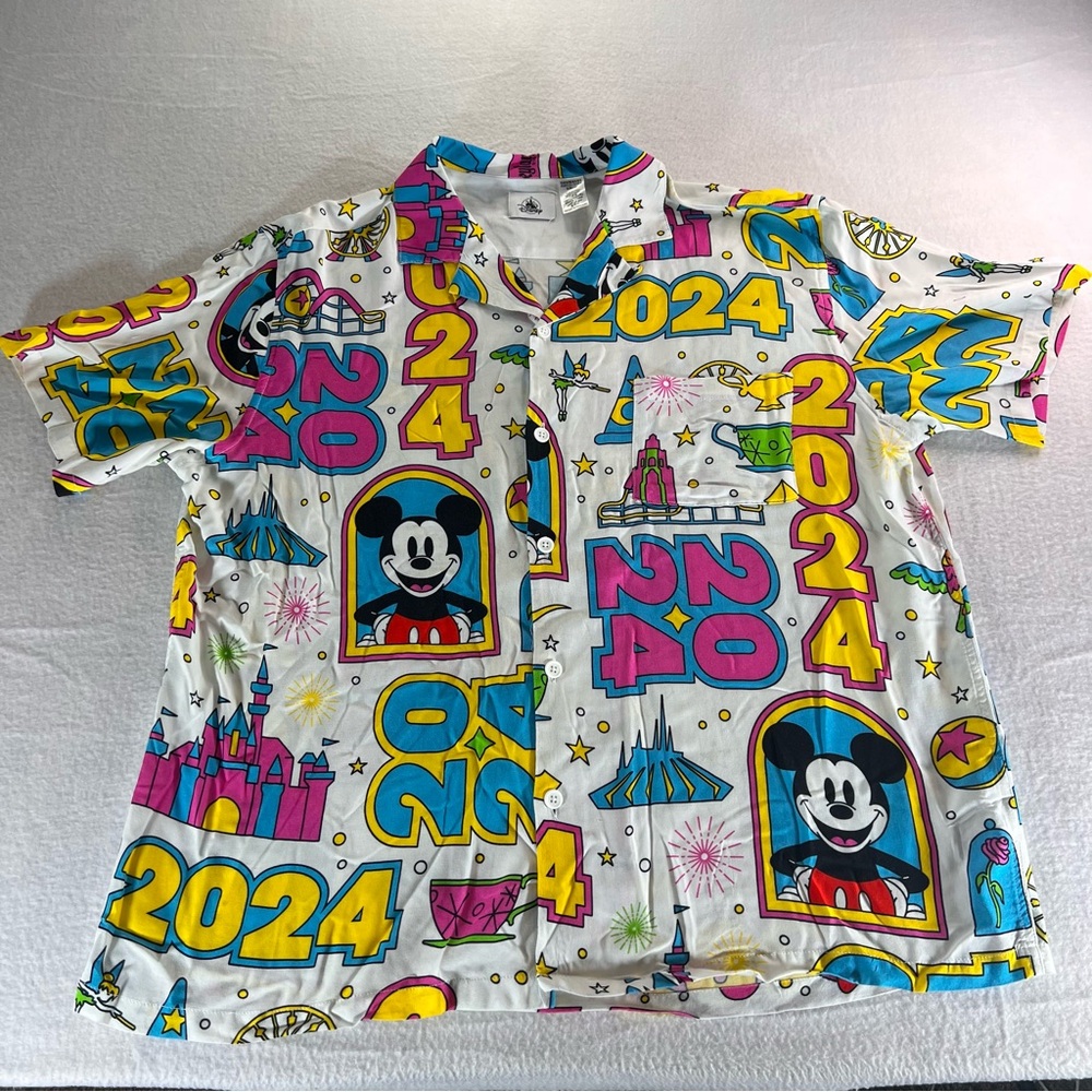 Disney parks 2024  Button-Up Shirt